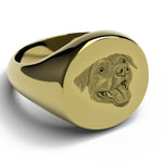 Custom Engraved Pet Portrait Ring